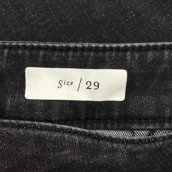 Pilcro & The Letterpress Wide-Leg Jeans Womens 29 Faded Black Denim Cotton Blend - Picture 10 of 11